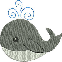Baby Orca Whale Machine Embroidery Design - Embroidery Designs By AVI