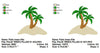 Palm Trees on Sand Beach with fill Machine Embroidery Design - Embroidery Designs By AVI