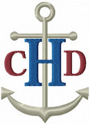 Anchor Nautical Monogram Fonts Machine Embroidery Designs Set - Embroidery Designs By AVI