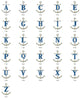 Anchor Nautical Monogram Fonts Machine Embroidery Designs Set - Embroidery Designs By AVI