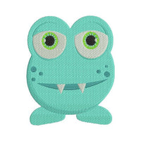 Cute Little Monster II Filled Machine Embroidery Design - Embroidery Designs By AVI