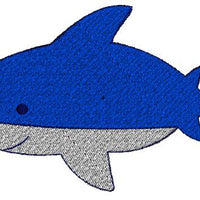 Cute Shark Machine Embroidery Design - Embroidery Designs By AVI