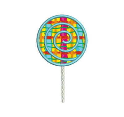 Applique Lollipop Candy Machine Embroidery Design - Embroidery Designs By AVI