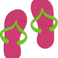Flip Flops Sandals with fill Machine Embroidery Design - Embroidery Designs By AVI