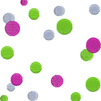 Polka Dot polkadots Frame Machine Embroidery Design - Embroidery Designs By AVI