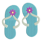 Flip Flops Sandals with flower Machine Embroidery Design - Embroidery Designs By AVI