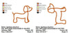 Applique Dachshund Dashound Doxie Dog Machine Embroidery Design - Embroidery Designs By AVI