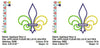 Applique Fleur De Lis Mardi Gras Machine Embroidery Design - Embroidery Designs By AVI