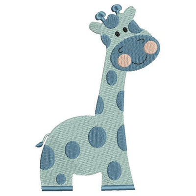 Giraffe Zoo Jungle Machine Embroidery Design - Embroidery Designs By AVI