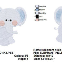 Elephant Zoo Jungle Machine Embroidery Design - Embroidery Designs By AVI