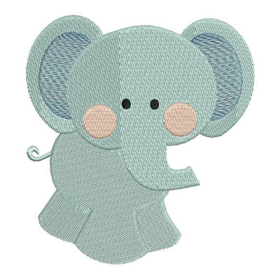 Elephant Zoo Jungle Machine Embroidery Design - Embroidery Designs By AVI