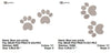 Bear Paw Foot Prints Machine Embroidery Design - Embroidery Designs By AVI