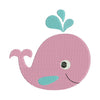 Cute Whale Baby II Machine Embroidery Design - Embroidery Designs By AVI
