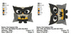 Owl Superhero Batman Halloween Machine Embroidery Design - Embroidery Designs By AVI