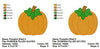 Pumpkin Halloween Fall Autumn Machine Embroidery Designs 4x4 & 5x7 Instant Download Sale