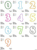 Applique Birthday Number Embroidery Design Font Set - Embroidery Designs By AVI