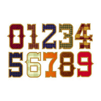 Western Cowboy Rope Number Applique Embroidery Design Font Set - Embroidery Designs By AVI