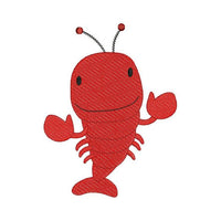 Lobster Filled Machine Embroidery Design - Embroidery Designs By AVI