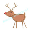 Applique Stick Reindeer Deer Christmas Machine Embroidery Design - Embroidery Designs By AVI