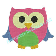 Cute Owl IV Machine Embroidery Design - Embroidery Designs By AVI