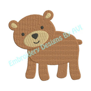 Cute Bear Machine Embroidery Design - Embroidery Designs By AVI