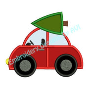 Christmas Tree Car Applique Machine Embroidery Design - Embroidery Designs By AVI
