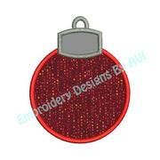 Applique Christmas Ornament Ball Machine Embroidery Designs 4x4 & 5x7 Instant Download Sale