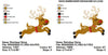 Christmas Reindeer Deer Flying Machine Embroidery Design - Embroidery Designs By AVI
