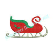 Christmas Sleigh Machine Embroidery Design - Embroidery Designs By AVI