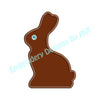 Applique Chocolate Easter Bunny Rabbit Machine Embroidery Design - Embroidery Designs By AVI