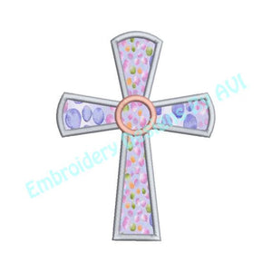 Cross Applique Machine Embroidery Design - Embroidery Designs By AVI